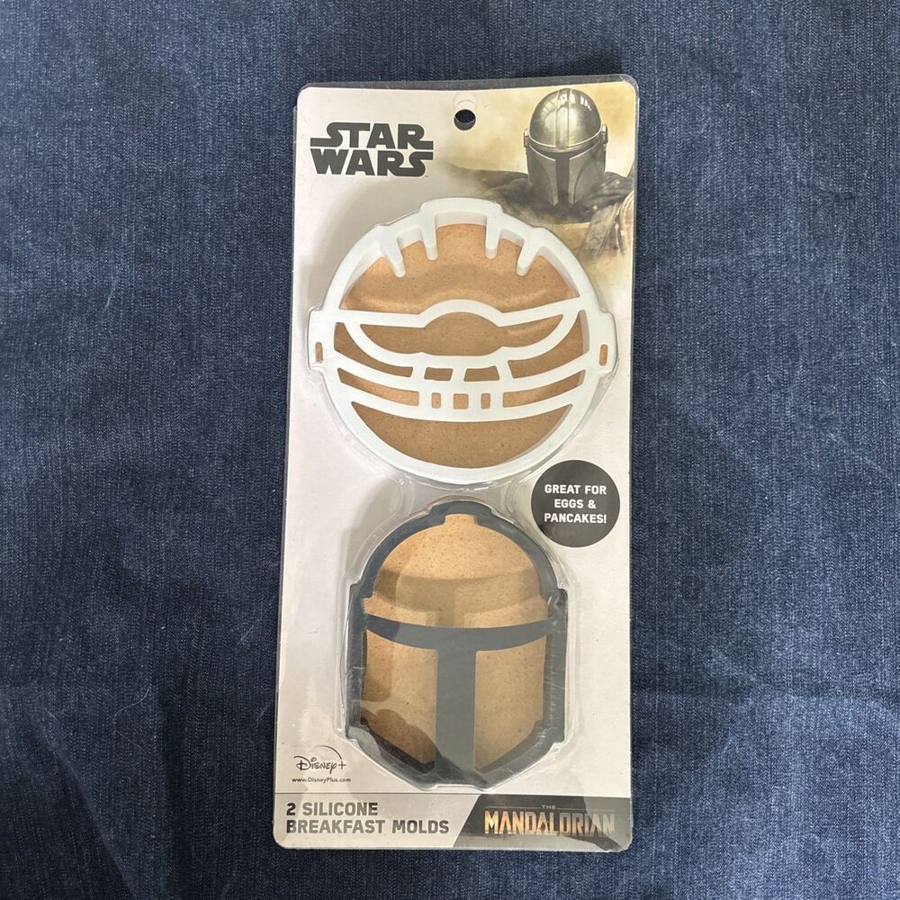 Star Wars - The Mandalorian Themed Silicone Breakfast Molds | 2 Molds | NEW